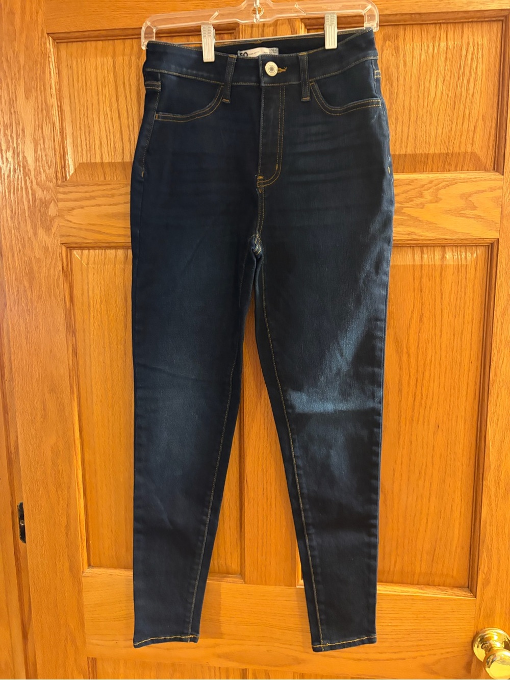 SO Dark Blue Skinny High-Rise Jeans